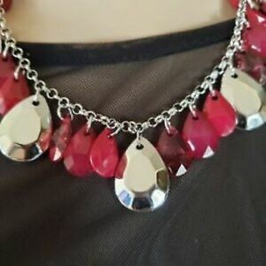 Red and silver necklace